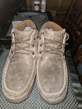 Womens Twisted X Casual Moc Toe Chukka - Brown Leather